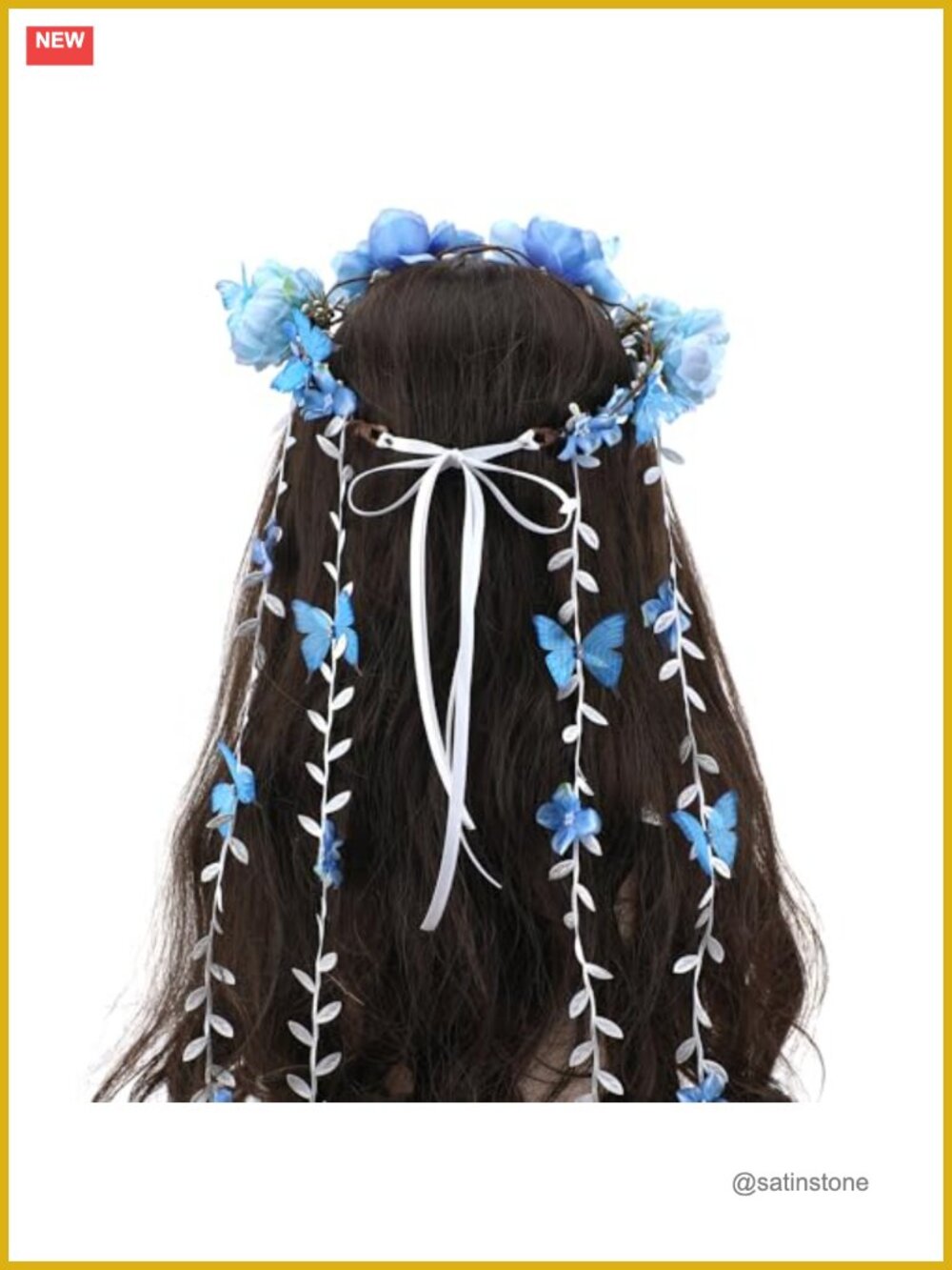Fairy Floral Headband Artificial Flowers Vine Crown Princess Cosplay